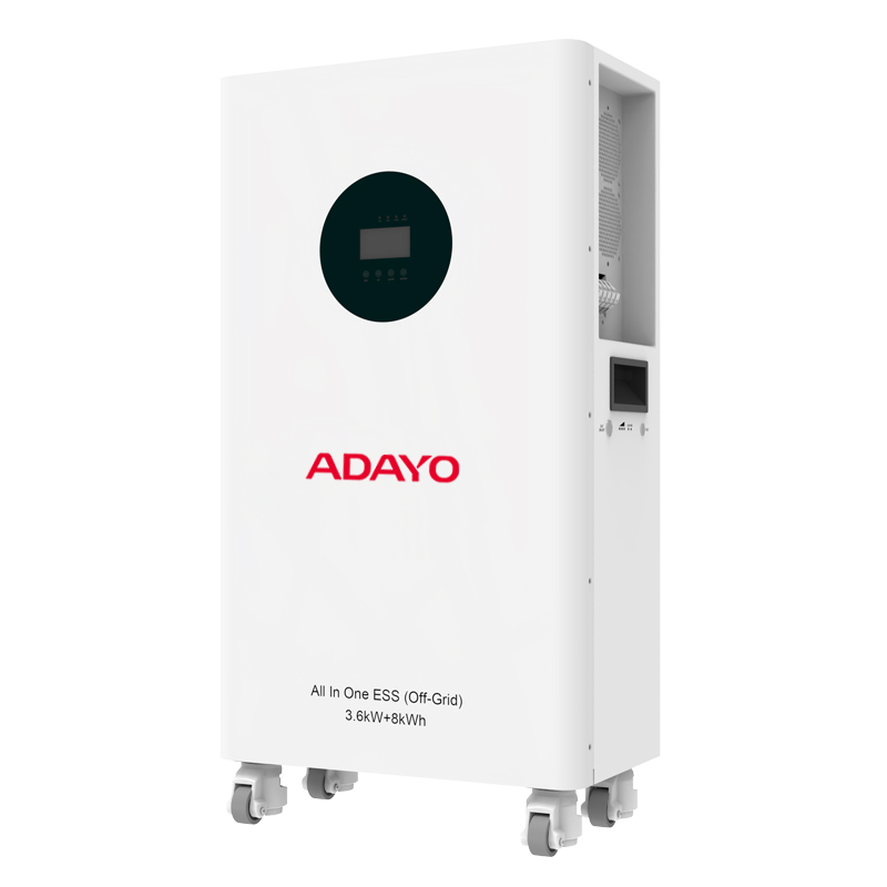 All In One Off Grid Inverter 3.6Kw Lifepo4 Battery 8Kwh 